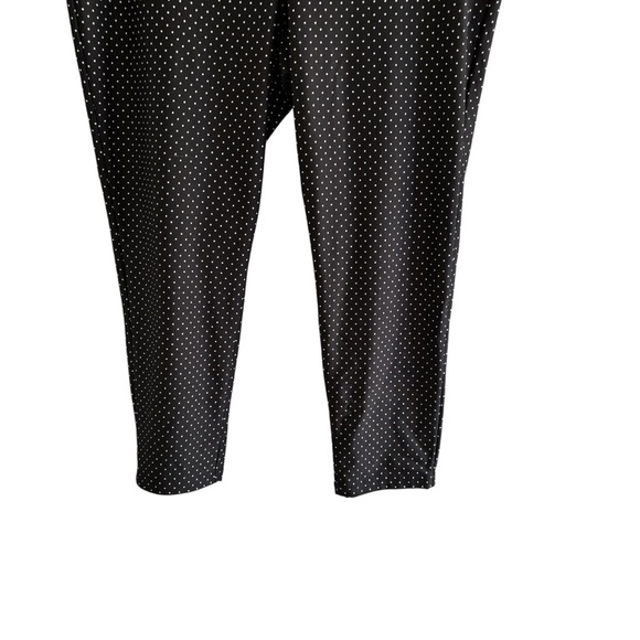 Chico’s Cropped Black Polka Dot Pants/Leggings Size 3 US XL - Picture 3 of 13